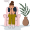 Depressed teenagter sitting on chair